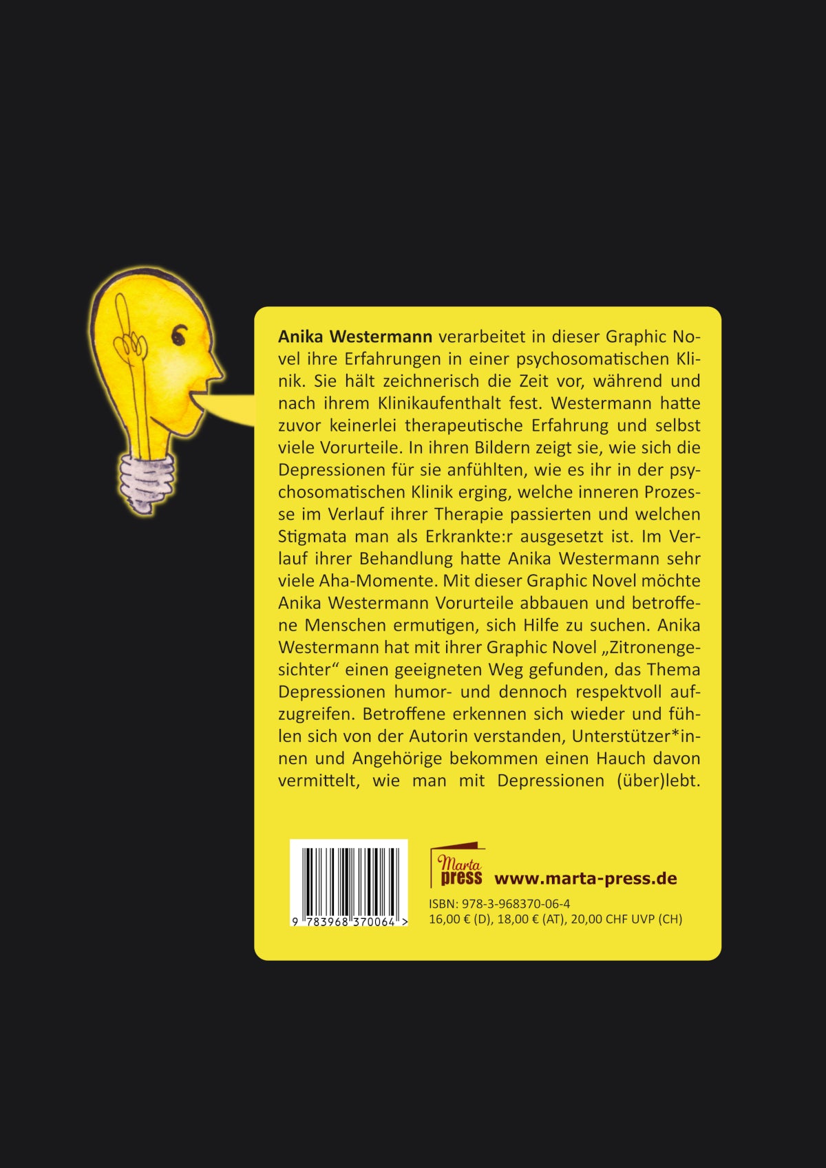 Zitronengesichter. Eine autobiographische Graphic Novel über Depressionen