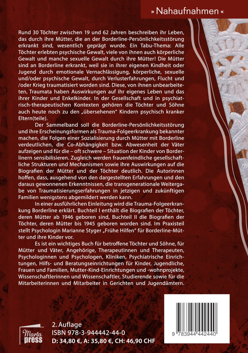 Übersehene Kinder. Biografien erwachsener Töchter von Borderline-Müttern
