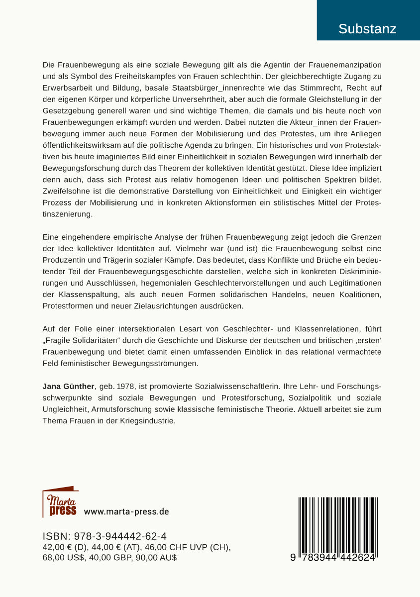 Fragile Solidaritäten. Klasse und Geschlecht in der britischen und deutschen Frauenbewegung
