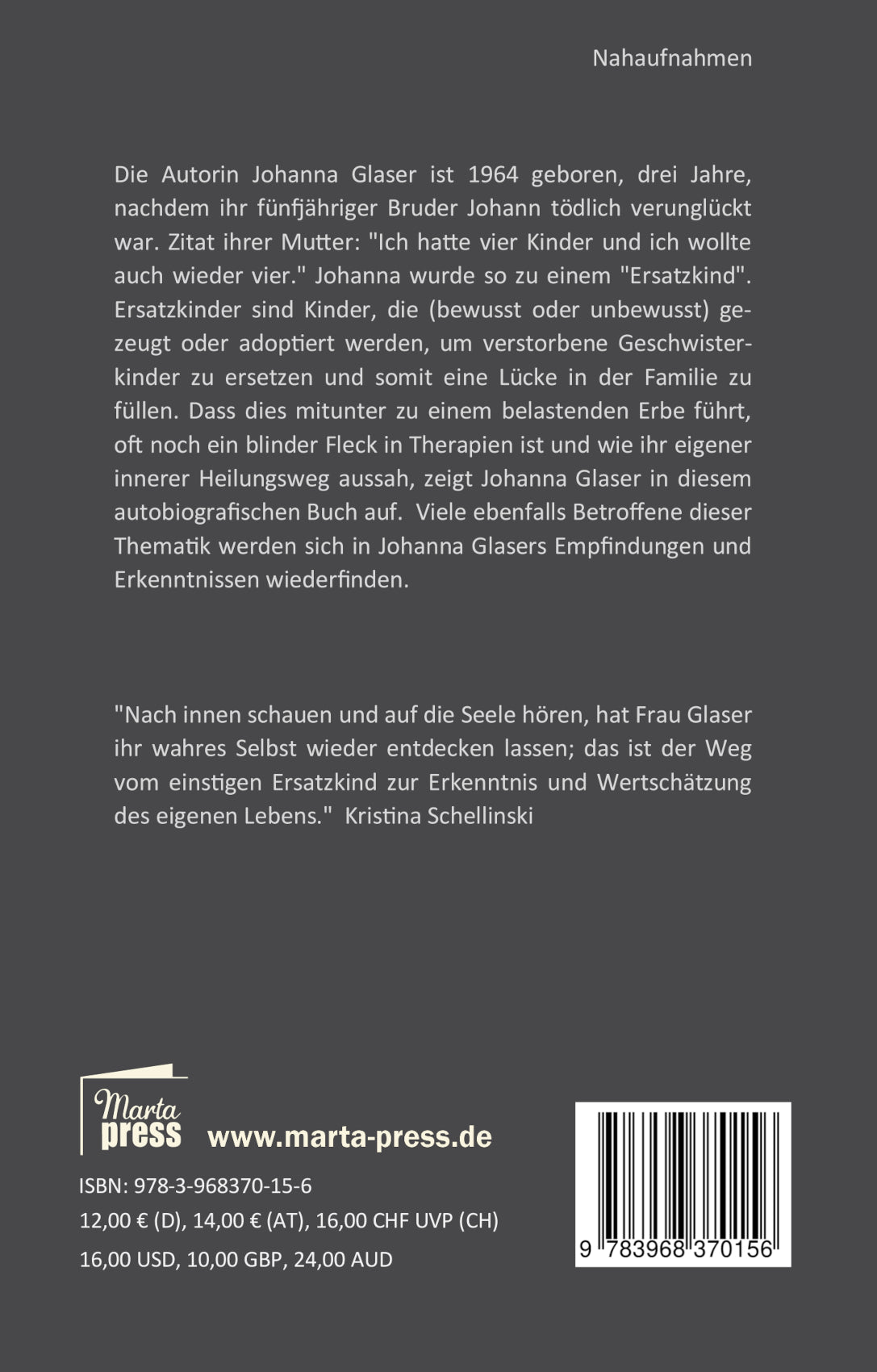 Federn haben eine starke Mitte - Aus dem Leben eines Ersatzkindes