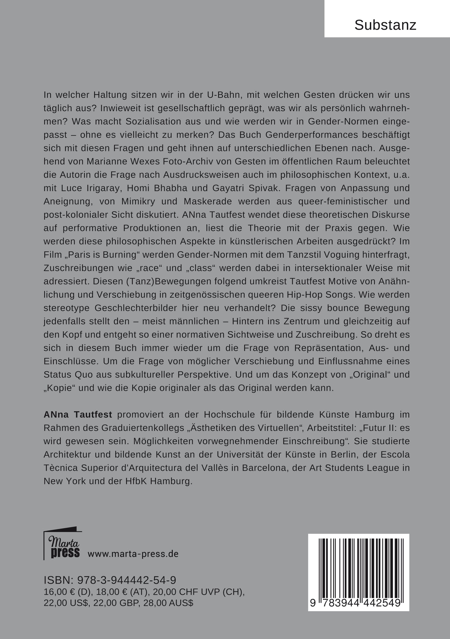 Genderperformances. - Mimikry im Feministischen und Post-Kolonialen Kontext